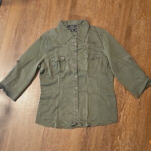 Apt. 9 Olive Button-Down Shirt